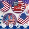 150PCS 4th of July Party Supplies – Plates & Napkins Set for 50 Guests, Patriotic Tableware